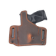 Versacarry Insurgent Deluxe (IWB/OWB) Holster for the Sig Sauer P365 - Brown Leather and Carbon Fiber Print Kydex