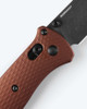Benchmade Bailout AXIS Folding Knife - 3.38" CPM-MagnaCut Black Battlewash Tanto Plain Blade, Burnt Copper Aluminum Handles - 537BK-07