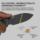 Kizer Knives Drop Bear 2 Clutch Lock Folding Knife - 2.84" Nitro-V Matte Black DLC Drop Point Blade, Black Aluminum Handles, Reversible Clip - V3619.2KD2