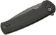 Zero Tolerance 0044BW Button Lock Flipper Knife - 3.2" CPM-S45VN Black DLC Drop Point Blade, Black Titanium Handles, Reversible Clip