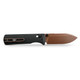 Vosteed Cutlery Vombat Crossbar Lock Folding Knife - 2.92" M390 Copper Dune Zulu Blade, Black Aluminum Handles - A4107