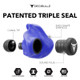 Decibullz Custom Molded Earplugs 31dB NRR - Blue