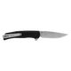 Kershaw 1428 Outfield Liner Lock Assisted Flipper Knife - 2.8" Stonewashed Drop Point Blade, Black Glass-Filled Nylon Handles, Reversible Clip