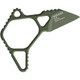 Acta Non Verba Knives M06 MIM Emergency Knife -  1.5" M2 Steel Olive Cerakote Wharncliffe Blade, One-Piece Construction, Black Kydex Sheath - ANVM06-004