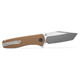 Sig Sauer Knives XI6SBRN Xiphos Folding Knife - 3.40" Nitro-V Tanto Satin Blade, Coyote Brown G10 Handles