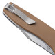 Sig Sauer Knives XI6SBRN Xiphos Folding Knife - 3.40" Nitro-V Tanto Satin Blade, Coyote Brown G10 Handles