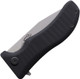 North Mountain Blade Lucky Dog KickStop Flipper Knife - 4" SLD Hamon Clip Point Blade, Black G10 Handles, Liner Lock - 2524-BK