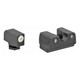 Rival Arms RA2B231G Tritium Night Sights Fits Glock 42/43 - Green Tritium w/White Outline Front, Green Rear