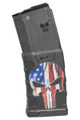 Mission First Tactical EXD Extreme Duty 5.56X45 30RD AR15 Magazine - Distressed American Punisher Skull Graphic