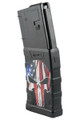 Mission First Tactical EXD Extreme Duty 5.56X45 30RD AR15 Magazine - Distressed American Punisher Skull Graphic