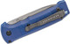 Benchmade 4400-1 Casbah AUTO Folding Knife - 3.4" Satin S30V Drop Point Blade, Blue Textured Grivory Handles