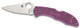 Spyderco Delica 4 Folding Knife - 2.875" VG10 Satin Plain Blade, Purple FRN Handles - C11FPPR