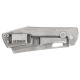 Gerber FlatIron Cleaver Frame Lock Knife - 3.6" Blade, Dark Gray Aluminum Handle