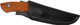 ABKT Roper Razor Fixed Blade - 3" 8CR13MOV Blade, Orange G10 Handle