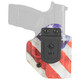 Mission First Tactical  Inside Waistband American Flag Holster - Fits Springfield Hellcat, Ambidextrous, Kydex, Includes 1.5" Belt Attachment
