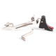ZEV Technologies Fulcrum Trigger Bar Kit - Adjustable 2-6 lbs, Small, Black w/ Red Safety, Includes Zev PRO Connector