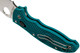 Spyderco Manix 2 Lightweight CPM-SPY27 Folding Knife - 3.37" CPM-SPY27 Satin Plain Blade, Teal FRCP Handles