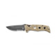 Benchmade 2750SGY-3 Auto Adamas - 3.78" CruWear Tungsten Gray Serrated Blade, Desert Tan G10 Handles, Ballistic Nylon Sheath