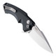 Hogue X5 Folding Knife - 3.5" CPM-154 Tumbled Blade, Black Aluminum Handle