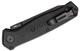 Benchmade Mediator AUTO Folding Knife - 3.30" S90V Black Cerakote Partially Serrated Blade, Milled Black G10 Handles