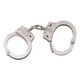 Smith & Wesson M100 Handcuffs - NIckel Plated Steel Finish, Chain, Lever Lock