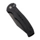 CIVIVI Knives Cogent Flipper Knife - 3.47" 14C28N Black Stonewashed Plain Blade, Button Lock, Black G10 Handles