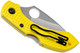 Spyderco Dragonfly 2 Salt Folding Knife - 2.25" H1 Satin Plain Blade, Yellow FRN Handles