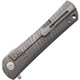 Bestech Knives Kendo Flipper Knife - 3.7" S35VN Satin Tanto Blade, Stripe Anodized Titanium Handles