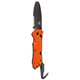Benchmade Triage Rescue Folding Knife - 3.5" Black Combo Blunt Tip Blade, Orange G10 Handles, Safety Cutter, Glass Breaker