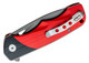 Bestech Knives Airstream Flipper Knife - 4" D2 Stonewash Blade, Red and Black G10 Handles