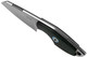 MKM Knives Mikro 2 Fixed Blade Neck Knife - 1.97" M390 Stonewashed Sheepsfoot Blade, Black G10 Handles, Leather Sheath