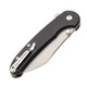Glow Rhino Lightbringer Linerlock Knife - 3.5" Satin Nitro-V Blade, Tritium-filled Thumb Stud, Black G10 Handles