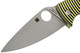 Spyderco Caribbean Salt Series Folding Knife - 3.7" LC200N Leaf Shaped Plain Blade, 3D Machined G10 Handles