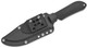 Spyderco Street Bowie Fixed Blade | 5" VG10 Black Blade, FRN Handles