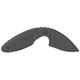 KA-BAR TDI Law Enforcement Fixed Knife - 2-5/16" Black Plain Blade, Zytel Handles, Hard Plastic Sheath