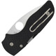 Spyderco Lil' Native Compression Lock Folding Knife - 2.47" CPM-S30V Satin Plain Blade, Black G10 Handles