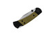 Buck 112 Ranger Sport Folding Knife - 3" S30V Plain Blade, Black Aluminum Handles with Green Micarta Inlays, Black Cerakote Pocket Clip