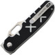 Kizer Knives Cormorant Flipper Knife - 3.23" S35VN Satin Sheepsfoot Blade, Black and White G10 X-Pattern Handles