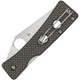 Spyderco Watu Ethnic Series Folding Knife - 3.26" CPM-20CV Satin Plain Blade, Carbon Fiber/G10 Laminate Handles