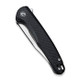CIVIVI Knives Mini Sandbar Flipper Knife - 2.95" Nitro-V Satin Recurve Blade, Black G10 Handles