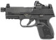 FN 66100803 509 Compact Tactical 9mm Luger Caliber with 4.32" Threaded Barrel, 10+1 Capacity, Overall Matte Black Finish, Picatinny Rail Frame, Serrated/Optic Cut Slide, Interchangeable Backstraps Grip & Night Sights Includes Viper Red Dot