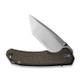 CIVIVI Knives Brazen Flipper Knife - 3.46" D2 Bead Blasted Tanto Blade, Coarse Green Micarta Handles