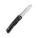 QSP Knives Otter Flipper Knife - 2.70" CPM-S35VN Satin Modified Sheepsfoot Blade, Aluminum Foil Carbon Fiber Handles