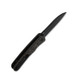 QSP Knives Otter Flipper Knife - 2.70" CPM-S35VN Black Stonewash Modified Sheepsfoot Blade, Copper Foil Carbon Fiber Handles