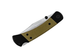 Buck 110 Hunter Sport Folding Knife - 3.75" S30V Plain Blade, Black Aluminum Handles with Green Micarta Inlays, Pocket Clip