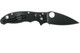 Spyderco Manix 2 Lightweight Folding Knife - 3.37" CTS-BD1 Black Plain Blade, Black FRCP Handles