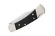 Buck 112 Ranger Elite AUTO Folding Knife - 3" S30V Plain Blade, Black G10 Handles with Nickel Silver Bolsters - 11895