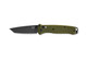 Benchmade Bailout AXIS Folding Knife - 3.38" CPM-M4 Gray Cerakote Tanto Plain Blade, Woodland Green Aluminum Handles - 537GY-1