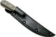 Spyderco Bow River Fixed Blade Knife - 4.4" 8Cr13MoV Black Blade, Tan/OD Green G10 Handles, Leather Sheath