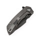 Kansept Knives Entity Flipper Knife - 3.52" CPM-S35VN Black Drop Point Blade, Silicon Carbide Titanium Handles - K1036A2